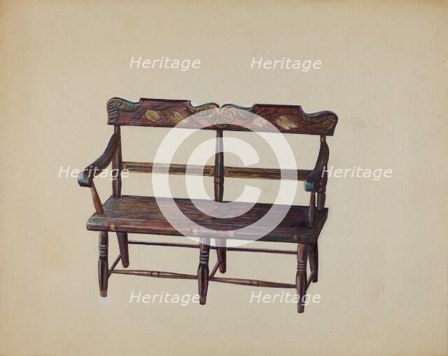 Child's Settee, c. 1936. Creator: Mina Lowry.