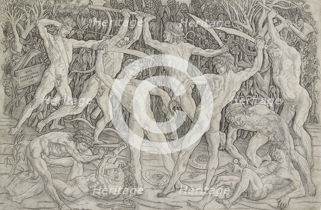 Battle of Nude Men, c1470-1475. Artist: Antonio del Pollaiuolo.