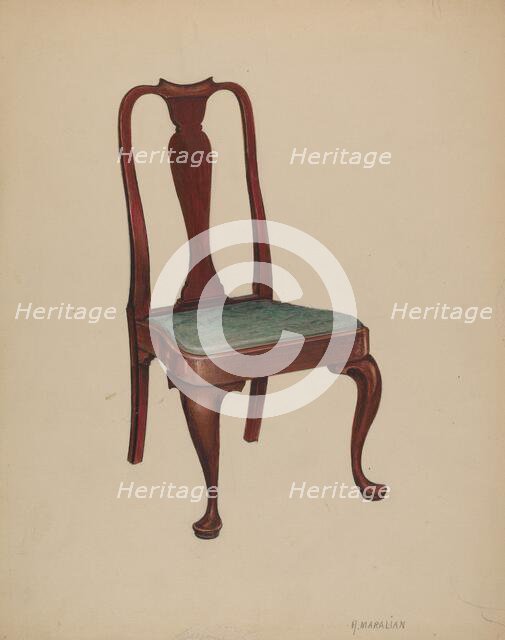 Chair, 1937. Creator: Arsen Maralian.