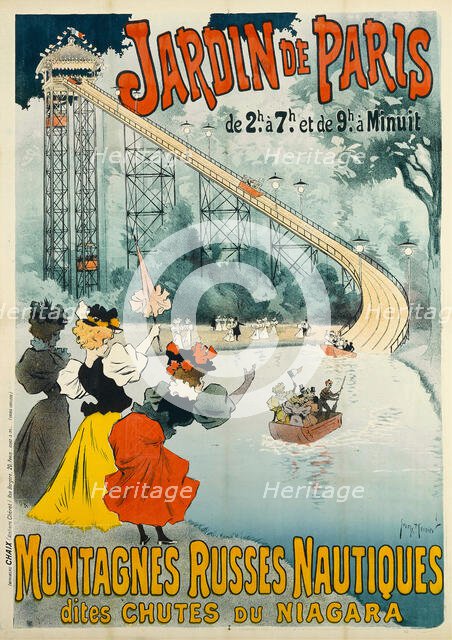 Jardin de Paris - Montagnes Russes, 1895. Creator: Meunier, Henri Georges (1873-1922).