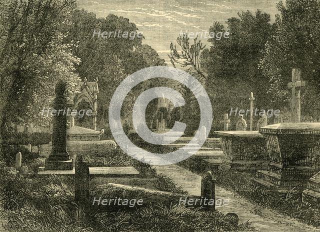 'Kensal Green Cemetery', c1876. Creator: Unknown.