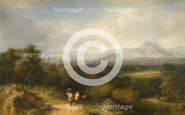 Edinburgh from Corstorphine, 1846. Creator: Frederick Henry Henshaw.