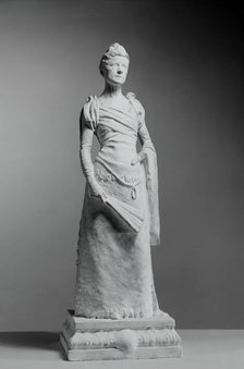 Full-Length Figure of Mrs. Thomas Eakins, 1894. Creator: Samuel Murray.