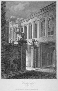 The entrance to Crosby Hall at no 36 Bishopsgate, City of London, 1804. Artist: James Sargant Storer