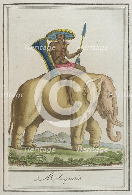 Costumes de Différents Pays, 'Moluquois', c1797. Creators: Jacques Grasset de Saint-Sauveur, LF Labrousse.