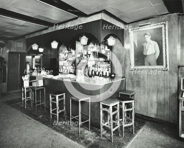 31 Wardour Street, Westminster LB, London: first floor front room, bar, 1977. Creator: Unknown.