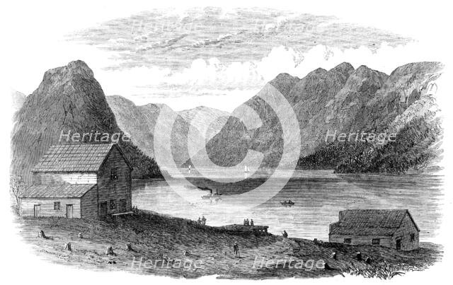 Sketches from British Columbia: Port Anderson, Anderson Lake, 1864. Creator: Unknown.