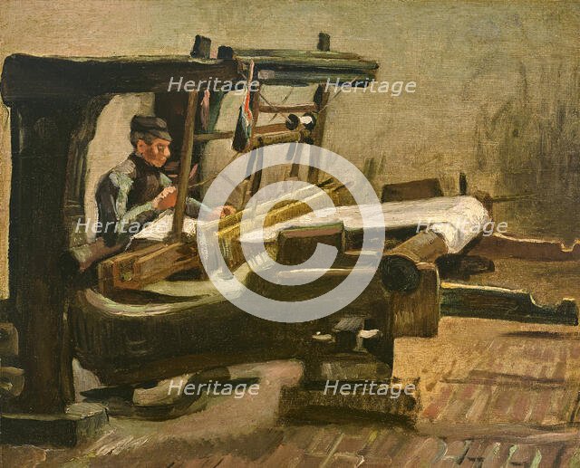 Weaver Facing Right, 1884. Creator: Gogh, Vincent, van (1853-1890).