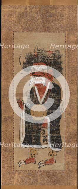 Demon Intoning the Name of the Buddha (Oni no nenbutsu), 1700s. Creator: Unknown.