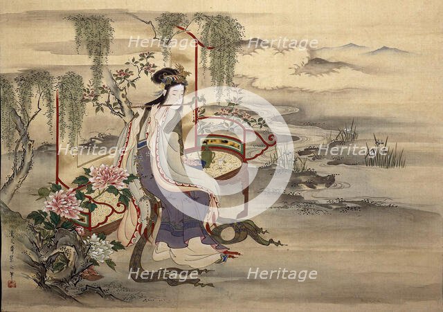 The Chinese beauty Yang Guifei, ca 1810-1815. Creator: Eishi, Chobunsai (Hosoda) (1756-1829).