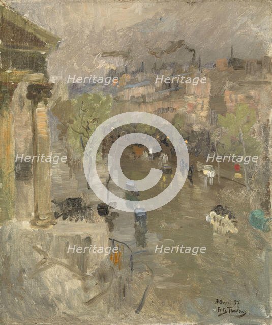 View from Paris near the Madeleine Church, 1897. Creator: Frits Thaulow.