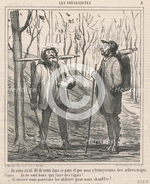 On nous avait dit de venir dans ce pays ..., 19th century. Creator: Honore Daumier.