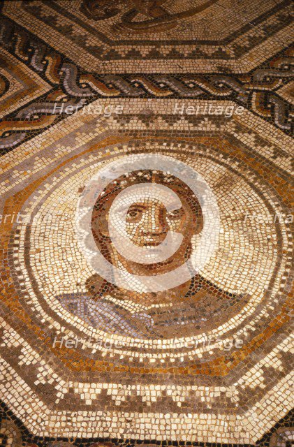 Roman Mosaic of the Season Summer at Museum of Pagan Art, Arles, France, c1st-2nd century. Artist: Unknown.