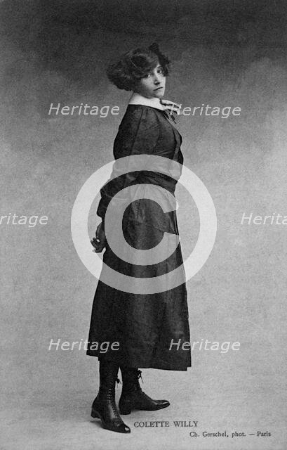 Portrait of Colette (1873-1954), 1908. Creator: Gerschel, Charles (1871-1948).