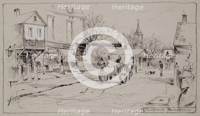 Commercial Street, Provincetown, late 19th century. Creator: W Edwards.