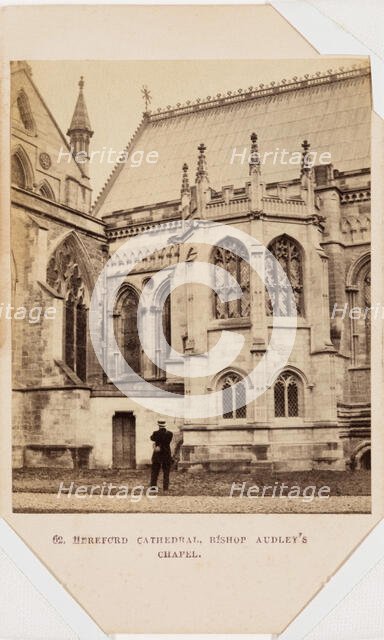 Hereford Cathedral, Bishop Audley Chapel, mid-late 19th century. Creator: Francis Bedford.