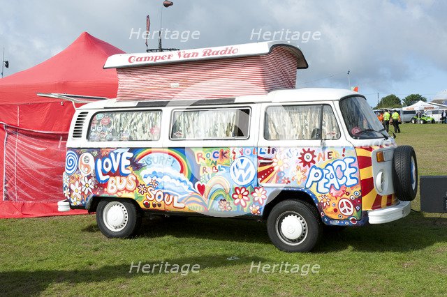 Volkswagen camper van at V Dub Island event, Isle of Wight 2013 Artist: Unknown.