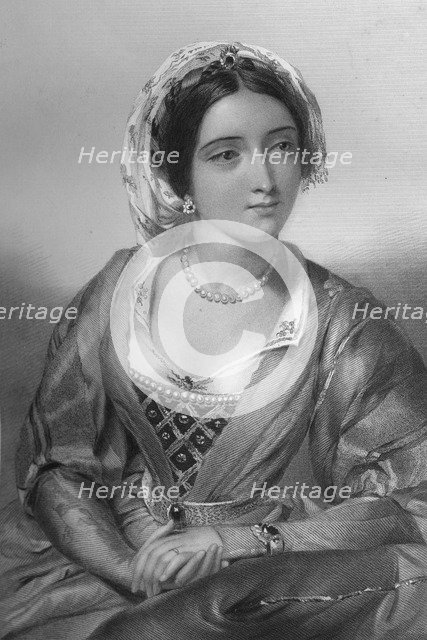 Eleanor of Castile (1244-1290), queen consort of King Edward I, 1851.Artist: WH Egleton