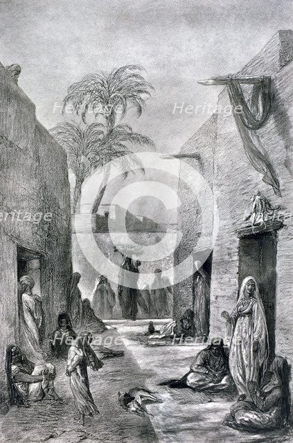 'A Street of Almees' (Egyptian dancing girls), Egypt, 1872. Artist: Alfred-Henri Darjou