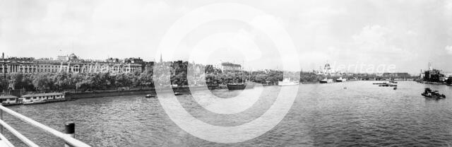 Somerset House and the River Thames, London, c1955. Creator: Arthur Charles Kirby Ware.
