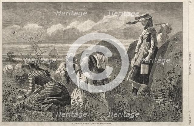 Gathering Berries, 1874. Creator: Winslow Homer (American, 1836-1910).