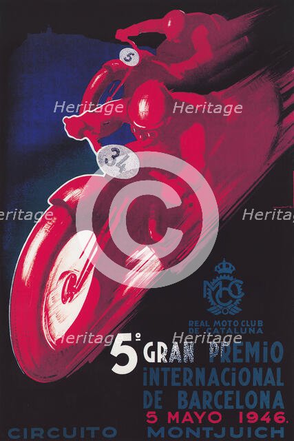 5th International Grand Prix of Barcelona, May 5, 1946, 1946. Creator: Morell, Josep (1899-1949).
