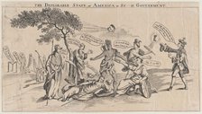 The Deplorable State of America, or Sc___h Government, March 22, 1765., March 22, 1765. Creator: Anon.