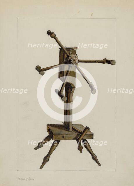 Winding Wheel, c. 1937. Creator: Florence Truelson.