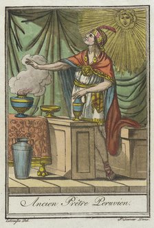 Costumes de Différents Pays, 'Ancien Prêtre Peruvien', c1797. Creators: Jacques Grasset de Saint-Sauveur, LF Labrousse.