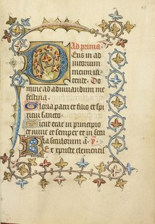 Decorated Initial D; Book of Hours, about 1405-1410. Creator: Unknown.