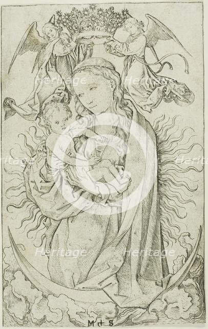 The Madonna on the Crescent Crowned by Two Angels, 1470–75. Creator: Martin Schongauer.
