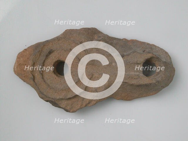 Oil Lamp, Coptic, 4th-7th century. Creator: Unknown.