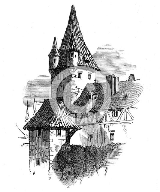 Tower on the walls, 1864. Creator: Unknown.