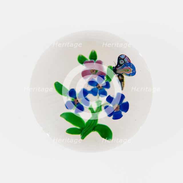 Paperweight, France, c. 1848/55. Creator: Saint-Louis Glassworks.