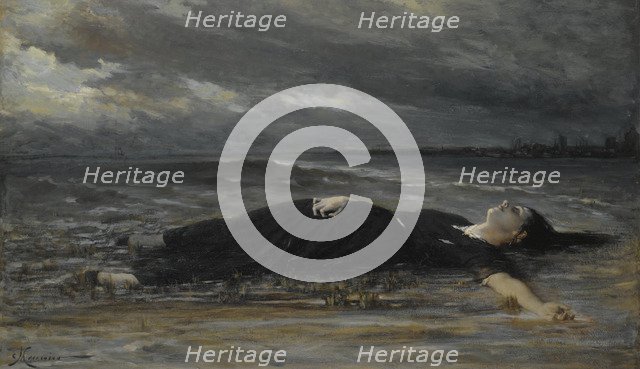 Ophelia. Artist: Meunier, Constantin Emile (1831-1905)