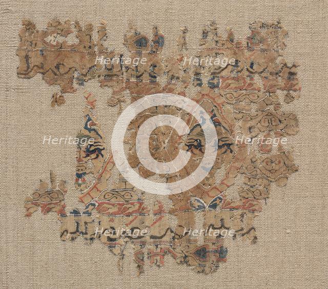 Fragment of a Tiraz-Style Textile, 1100s. Creator: Unknown.