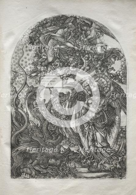 The Apocalypse: St. Michael and the Dragon, 1546-1556. Creator: Jean Duvet (French, 1485-1561).