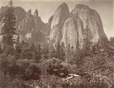 Cathedral Rocks and Spires, ca. 1872, printed ca. 1876. Creator: Attributed to Carleton E. Watkins.