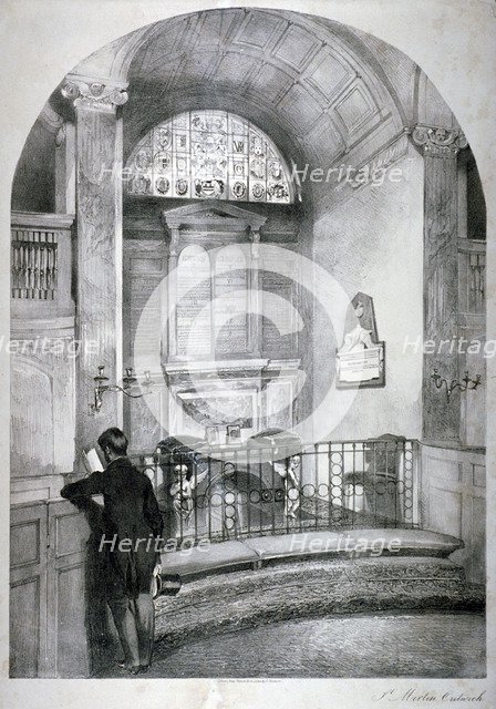 Church of St Martin Outwich, City of London, c1838.           Artist: Daniel Pasmore