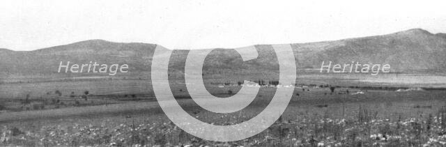 'Vue generale de la position bulgare de la Mala-Reka, que l'armee franco-russe a attaquee..., 1916. Creator: Unknown.