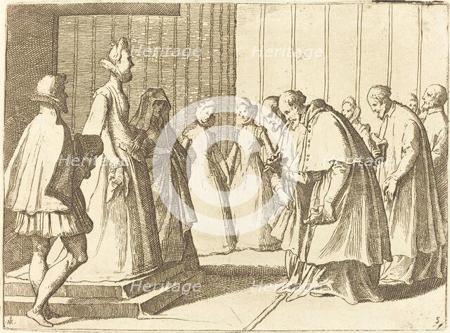 Margaret of Austria Receiving the Homage of Cardinals and Prelates, 1612. Creator: Raffaello Schiaminossi.