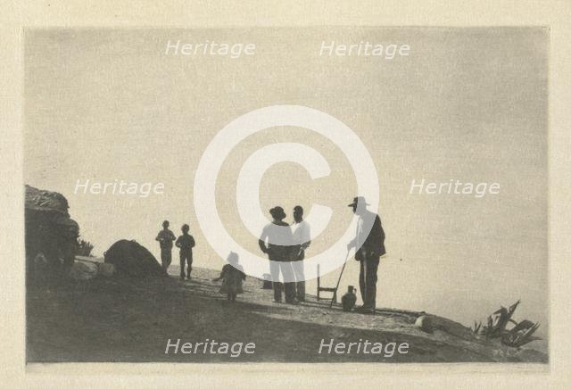 Camera Work: Group on a Hill Road - Granada, 1914. Creator: James Craig Annan.