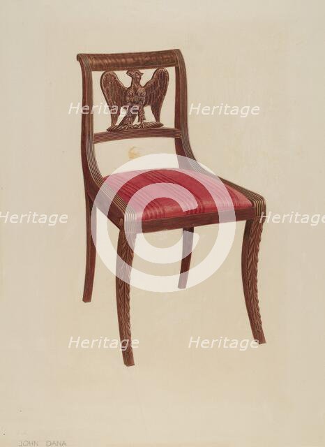 Side Chair, c. 1939. Creator: John Dana.