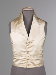 Evening vest, American, ca. 1830. Creator: Unknown.