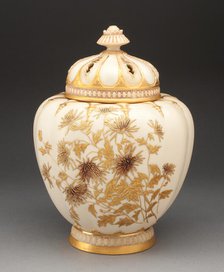 Potpourri Vase, Worcester, c. 1885. Creator: Royal Worcester.