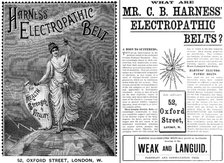 Advertisement for Mr. C. B. Harness’ Electropathic Belts, 1890. Creator: Unknown.