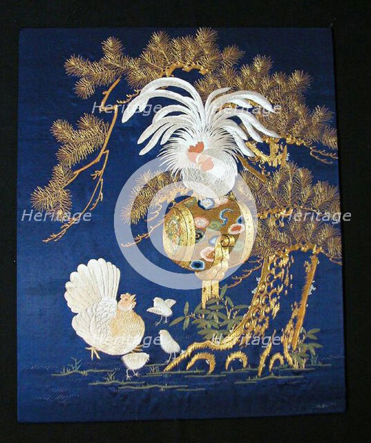 Fukusa (Gift Cover), Japan, late Edo period (1789-1868)/ Meiji period (1868-1912), 19th century. Creator: Unknown.