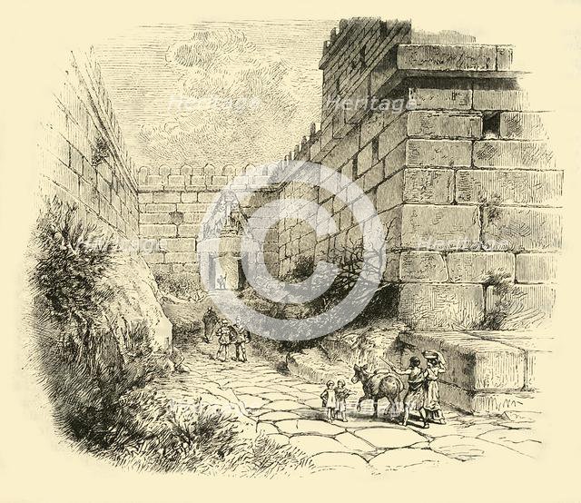 'Gate of the Lions at Mycenae', 1890.   Creator: Unknown.