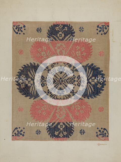 Coverlet, c. 1940. Creator: Cornelius Christoffels.