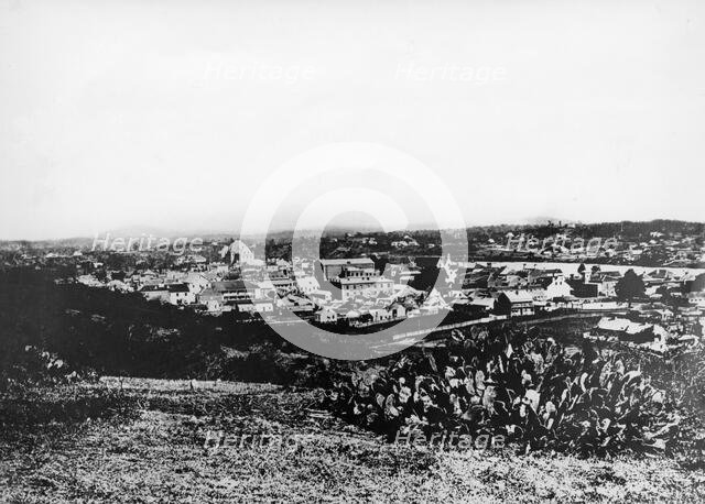 Aerial view of Brisbane, Queensland 1876. Creator: Unknown.